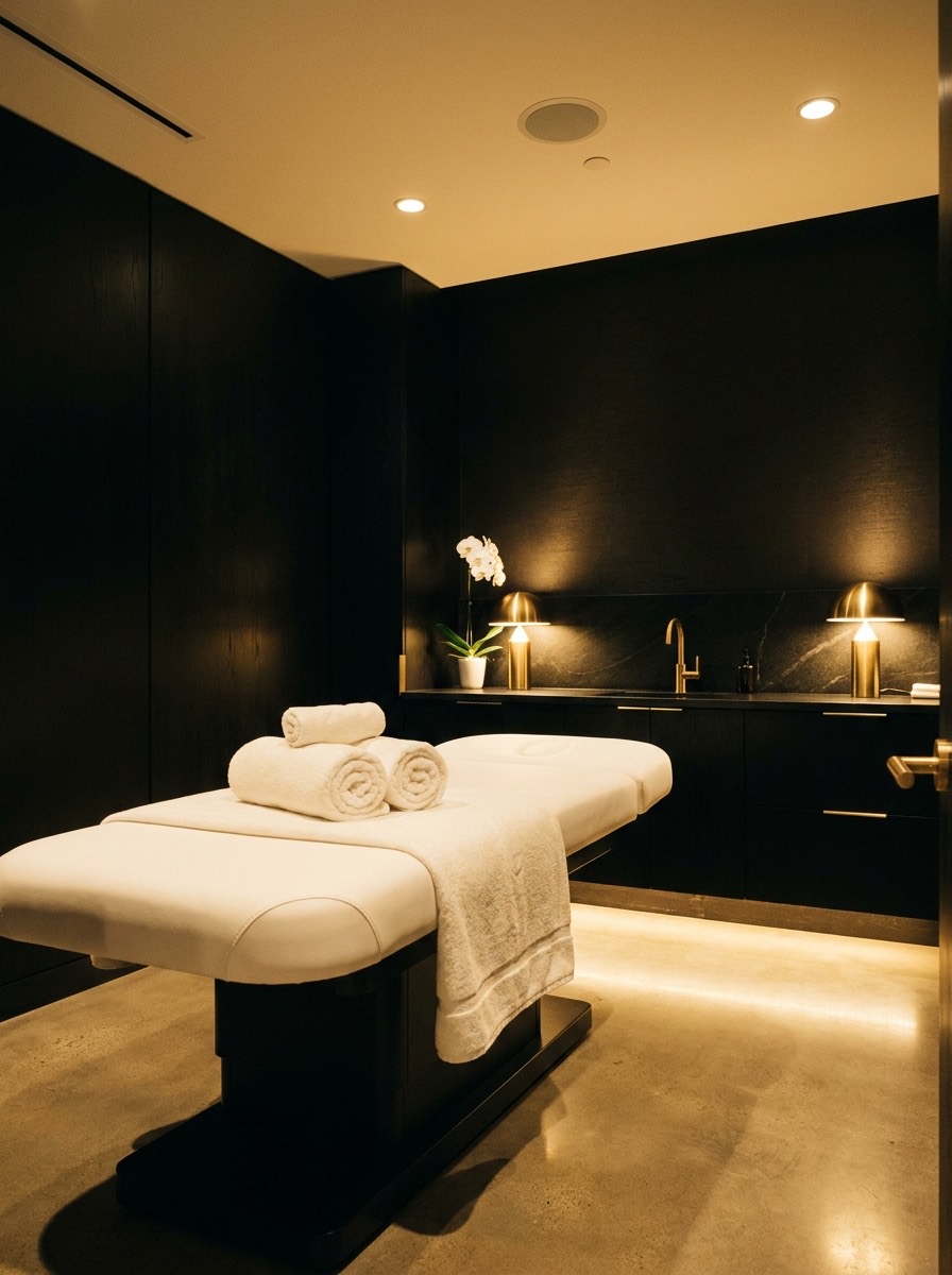 Private facial treatment room at Nesh